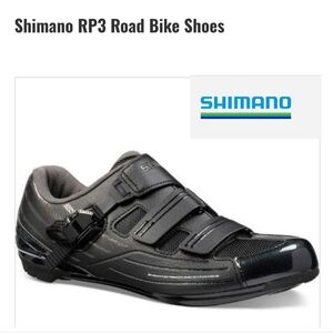 Shimano Men's Black SH-RP3 Wide Bicycle Shoes Sz 12 Wide 47E